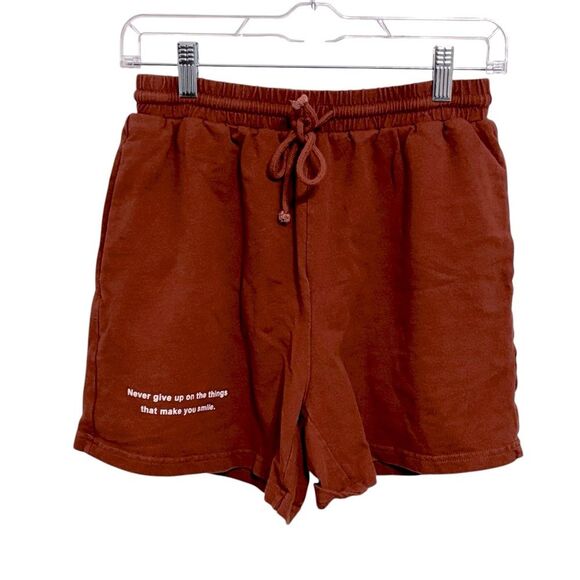 SHEIN | Women’s Rust Brown Elastic High Waisted Shorts Size XS - Picture 1 of 16